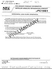 UPC1861 datasheet pdf NEC