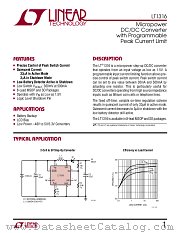 LT1316CMS8 datasheet pdf Linear Technology