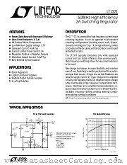 LT1371HVIT7 datasheet pdf Linear Technology