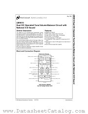 LM4610N datasheet pdf National Semiconductor