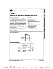 LM6041IN datasheet pdf National Semiconductor