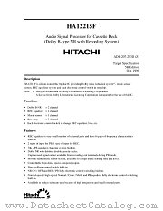 HA12215F datasheet pdf Hitachi Semiconductor