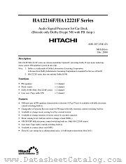 HA12218F datasheet pdf Hitachi Semiconductor