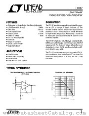 LT1187M datasheet pdf Linear Technology