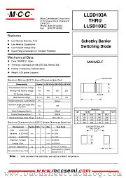 LLSD103 datasheet pdf Micro Commercial Components