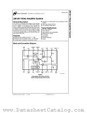LM1201M datasheet pdf National Semiconductor