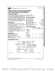 LF355H datasheet pdf National Semiconductor