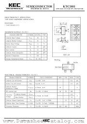 KTC3875 datasheet pdf Korea Electronics (KEC)