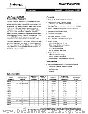 HIN241IB datasheet pdf Intersil