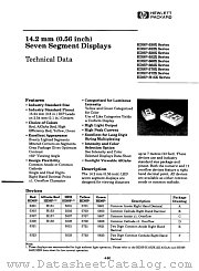 HDSP5708 datasheet pdf Agilent (Hewlett-Packard)