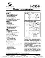 HCS361-ISN datasheet pdf Microchip