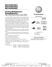 HC4052 datasheet pdf ON Semiconductor