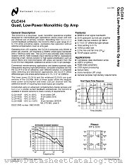 CLC414A8B datasheet pdf National Semiconductor