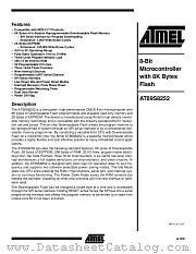 AT89S8252-16AA datasheet pdf Atmel