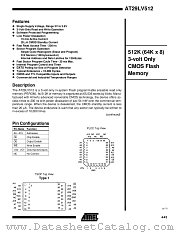 AT29LV512-20JC datasheet pdf Atmel