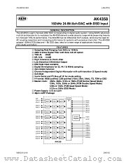 AK4358 datasheet pdf Asahi Kasei Microsystems
