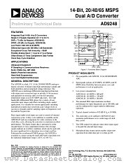 AD9248-40PCB datasheet pdf Analog Devices