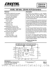 CS5101A-JL8 datasheet pdf Cirrus Logic