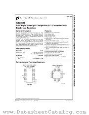 ADC0820CIWM datasheet pdf National Semiconductor