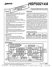 HSP50214A datasheet pdf Intersil