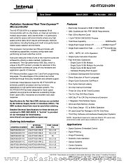 HS9-RTX2010RH-Q datasheet pdf Intersil