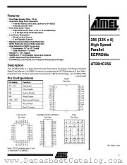 AT28HC256-12JC datasheet pdf Atmel