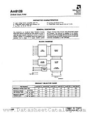 AM9128-15DC datasheet pdf Advanced Micro Devices