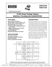 DAC7725U datasheet pdf Burr Brown