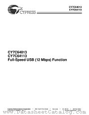 CY7C64013-SC datasheet pdf Cypress