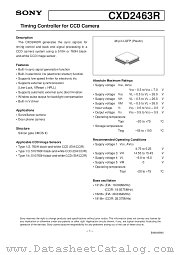 CXD2463 datasheet pdf SONY