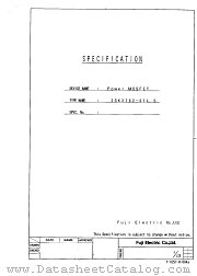 2SK2762 datasheet pdf Fuji Electric