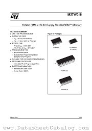 M27W016-110B1T datasheet pdf ST Microelectronics