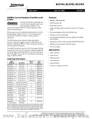 EL5364IS-T13 datasheet pdf Intersil