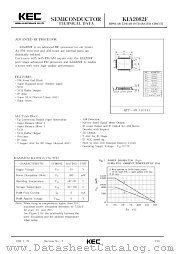 KIA2082F datasheet pdf Korea Electronics (KEC)