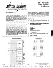 SSI78P8060 datasheet pdf Silicon Systems