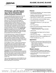 ISL4245EIR-T datasheet pdf Intersil