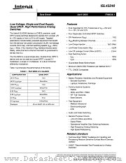 ISL43240IA-T datasheet pdf Intersil
