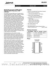 ISL6223CA-T datasheet pdf Intersil