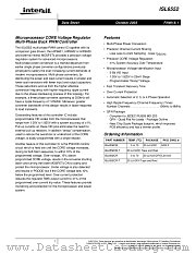 ISL6552CR-T datasheet pdf Intersil
