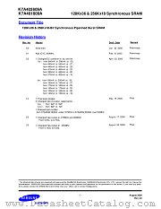 K7A403609B datasheet pdf Samsung Electronic