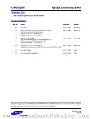 K7B801825B datasheet pdf Samsung Electronic