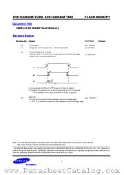 K9K1G08U0M-YCB0 datasheet pdf Samsung Electronic