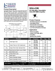 SGA-4186 datasheet pdf Stanford Microdevices