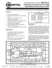 MT9173AP datasheet pdf Mitel Semiconductor