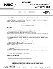 UPD720101 datasheet pdf NEC