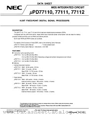 UPD77112GC datasheet pdf NEC