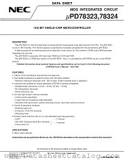 UPD78323 datasheet pdf NEC