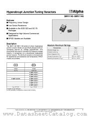 SMV1142 datasheet pdf Alpha Industries Inc