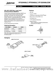 RFG50N06LE datasheet pdf Intersil