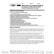 PALLV16V8Z-20JI datasheet pdf Lattice Semiconductor
